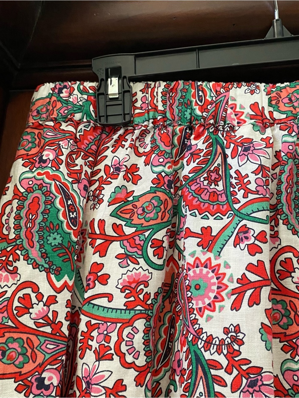Boden Florence Linen Midi Skirt Women’s 12 R Floral Paisley Classic Boho Fun - Picture 6 of 8
